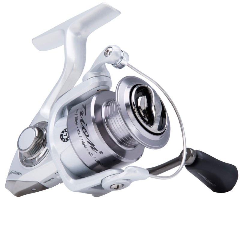 Pflueger Trion Spinning Reel, Size 30 Fishing Reel, Right/Left Handle Position, Graphite Body and Rotor, Corrosion-Resistant, Aluminum Spool, Front Drag System,Silver - Image 1